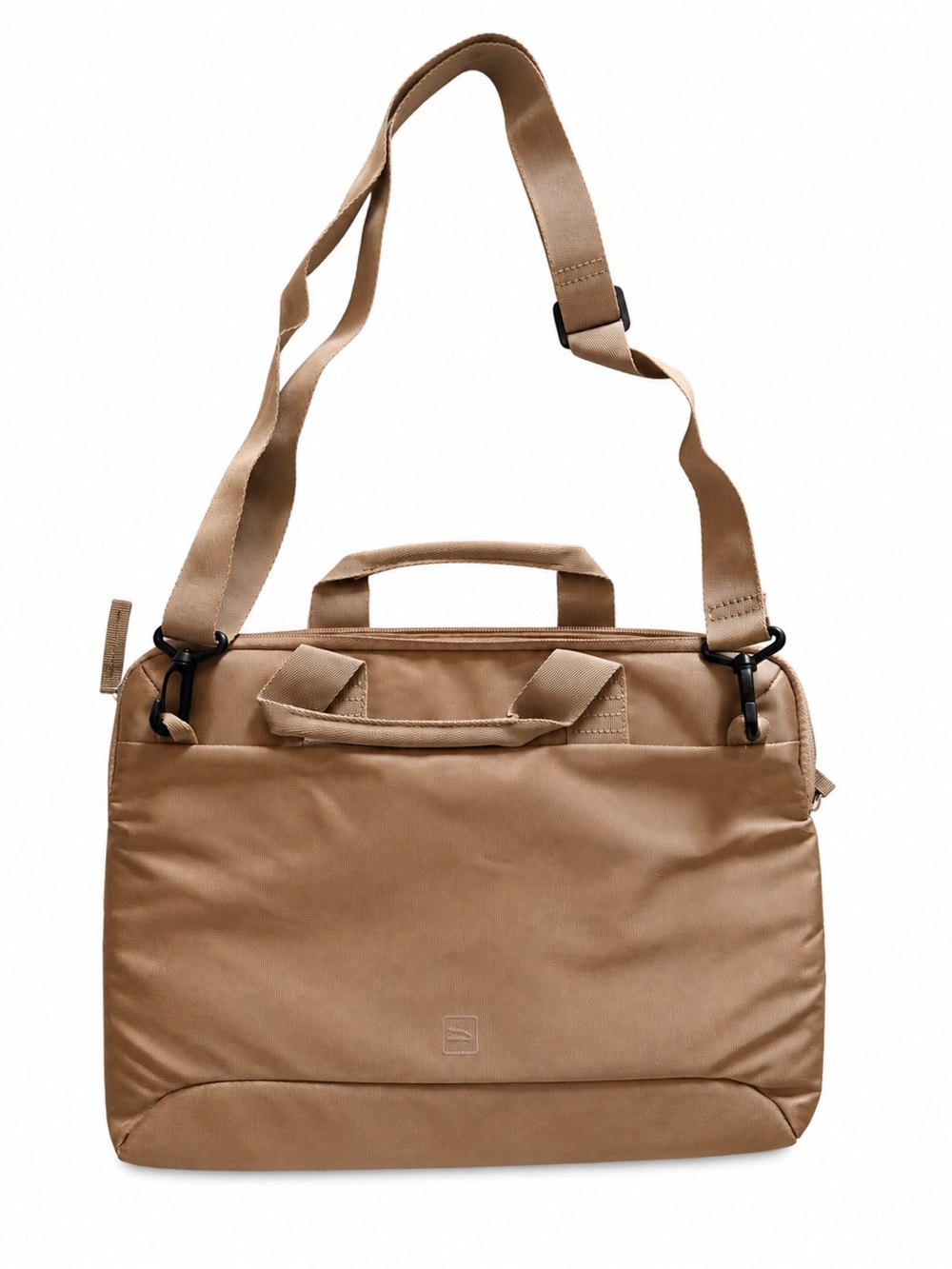 Tan Messenger & Briefcase Bag - Compact Shoulder Laptop Carry